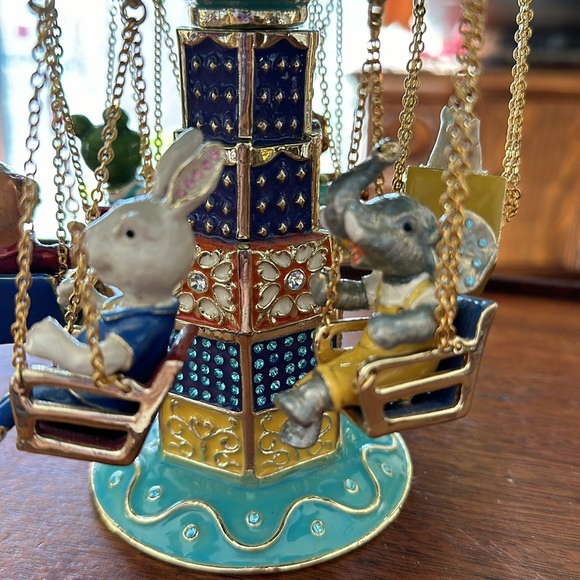Keren Kopal Animal Swing Carousel Trinket Box Limited Edition 76/250 - Picture 2 of 12